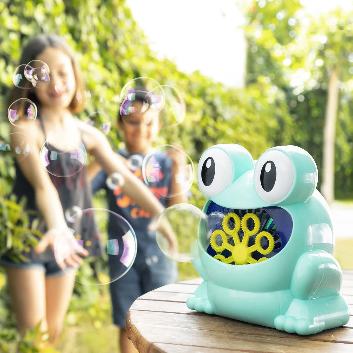 Automatický stroj na mýdlové bubliny Froggly InnovaGoods