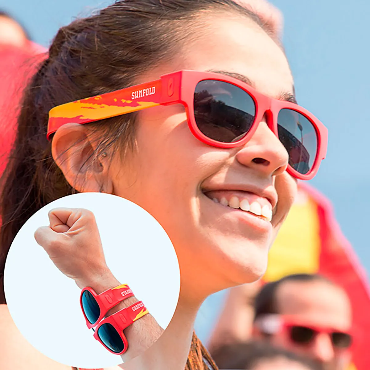 Sluneční brýle, které se dají srolovat Sunfold Spain Red