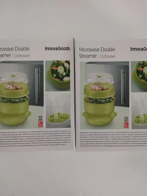 Dvojitý Napařovač do Mikrovlnné Trouby Codowave InnovaGoods