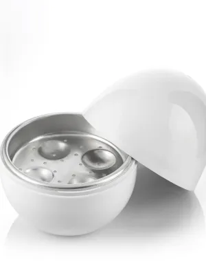 Vařič na Vajíčka do Mikrovlnné Trouby s Recepty Boilegg InnovaGoods
