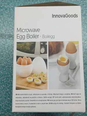 Vařič na Vajíčka do Mikrovlnné Trouby s Recepty Boilegg InnovaGoods