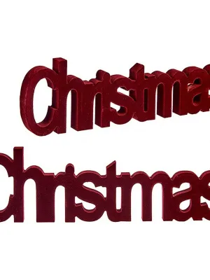 Dekorativní postava Krist+ Christmas Červený 11 x 2,5 x 36,5 cm