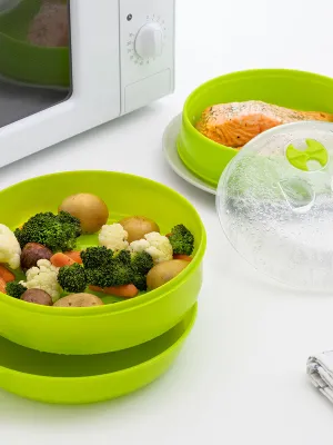Dvojitý Napařovač do Mikrovlnné Trouby Codowave InnovaGoods
