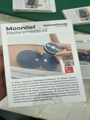 Náhradní náplasti k masážnímu menstruačnímu uvolňujícímu strojku Moonlief InnovaGoods (2 Kusy)