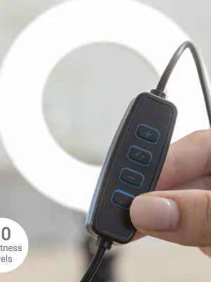Kruhové selfie světlo se svorkovým držákem Lumahoop InnovaGoods