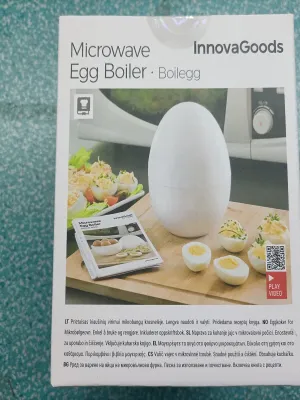 Vařič na Vajíčka do Mikrovlnné Trouby s Recepty Boilegg InnovaGoods