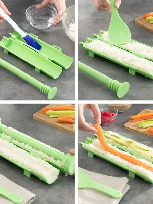 Sada na sushi s recepty Suzooka InnovaGoods 3 Kusy