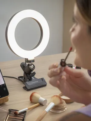 Kruhové selfie světlo se svorkovým držákem Lumahoop InnovaGoods