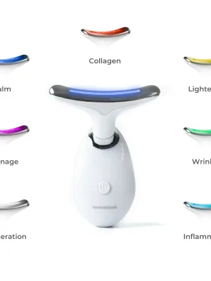 Elektrický Zpevňující Masážní Přístroj na Obličej a Krk s LED, EMS a Teplem Selora InnovaGoods