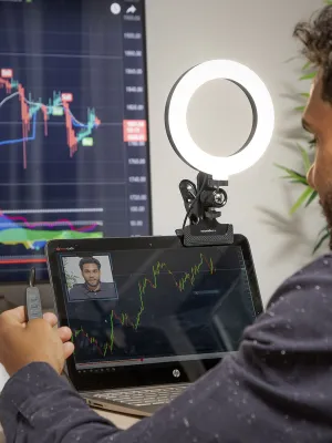 Kruhové selfie světlo se svorkovým držákem Lumahoop InnovaGoods