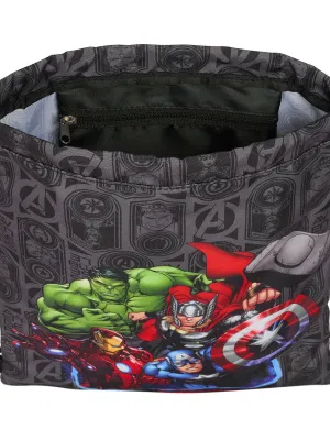 Batoh se šnůrkami The Avengers Vendetta Černý 26 x 34 x 1 cm