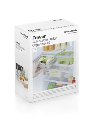 Nastavitelný organizér lednice Friwer InnovaGoods 2 kusů