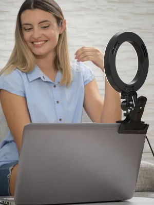 Kruhové selfie světlo se svorkovým držákem Lumahoop InnovaGoods