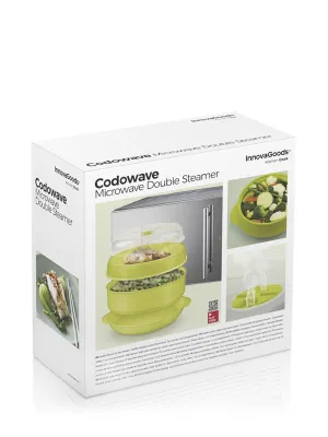 Dvojitý Napařovač do Mikrovlnné Trouby Codowave InnovaGoods