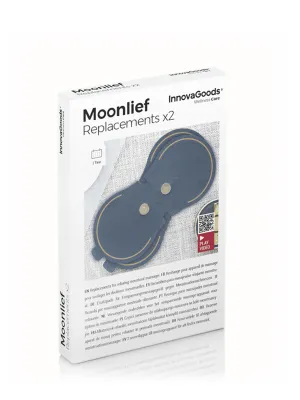Náhradní náplasti k masážnímu menstruačnímu uvolňujícímu strojku Moonlief InnovaGoods (2 Kusy)