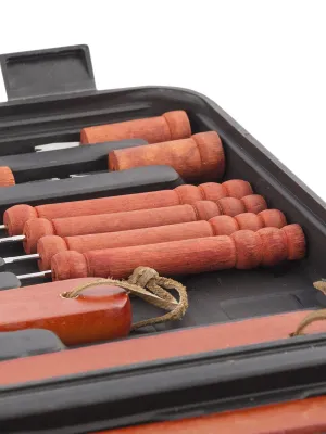 Kufřík nářadí na grilování Barbecase InnovaGoods 18 Kusy