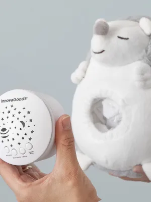 Plyšový ježek s bílým šumem a reflektorem proti strachu Spikey InnovaGoods