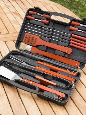 Kufřík nářadí na grilování Barbecase InnovaGoods 18 Kusy