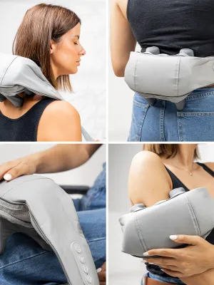Dobíjecí masážní přístroj 6D na krk a záda Silax InnovaGoods