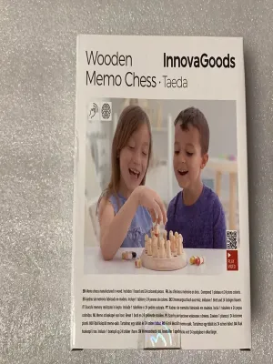 Dřevěné paměťové šachy Taeda InnovaGoods 26 Kusy