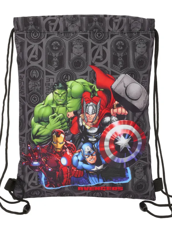 Produkt Batoh se šnůrkami The Avengers Vendetta Černý 26 x 34 x 1 cm Obrázek