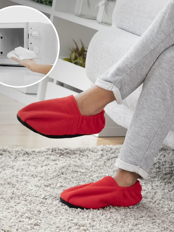 Produkt Domácí tenisky ohřívatelné v mikrovlnné troubě InnovaGoods Červený Obrázek