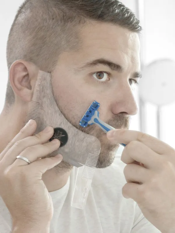 Produkt šablona na stříhání bradky Hipster Barber InnovaGoods Obrázek