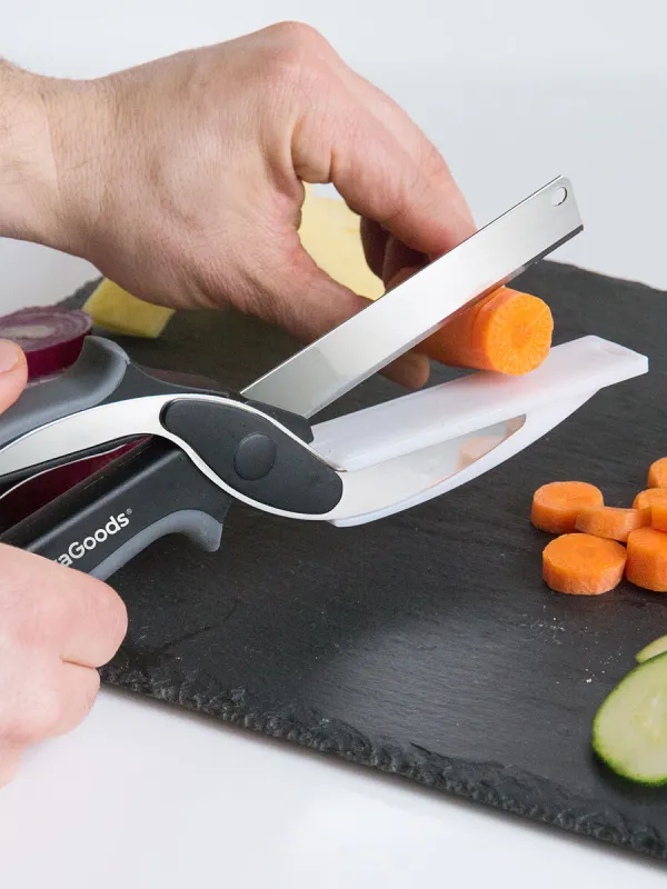 Produkt Nůžky s Nožem a Mini Krájecím Prkénkem Scible InnovaGoods Obrázek
