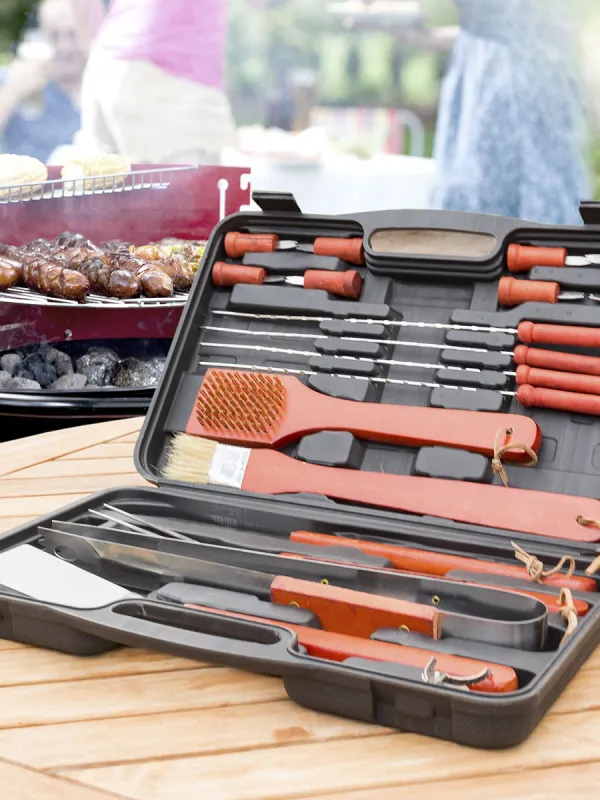 Produkt Kufřík nářadí na grilování Barbecase InnovaGoods 18 Kusy Obrázek
