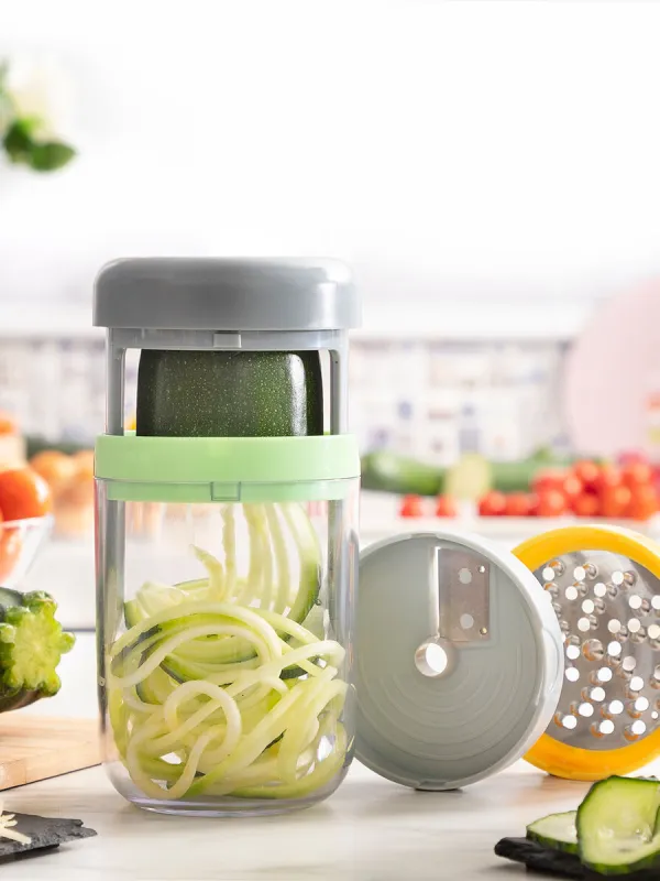 Produkt Spirálový kráječ zeleniny a struhadlo s recepty Vigizer InnovaGoods Obrázek